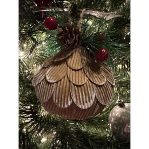 Christmas Holiday Ornament Pinecone Woodland Forest Cabin Cottage Ranch NEW